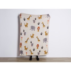 Koc SAMEO Bawełna 130 x 170 cm Kolorowy Koc SAMEO Bawełna 130 x 170 cm Kolorowy