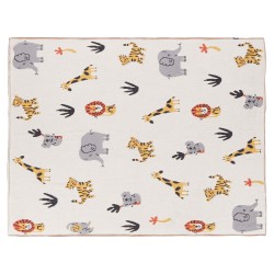 Koc SAMEO Bawełna 130 x 170 cm Kolorowy Koc SAMEO Bawełna 130 x 170 cm Kolorowy