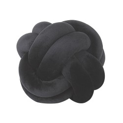 Poduszka dekoracyjna MALNI Welur 20 x 20 cm Czarny Jednolity