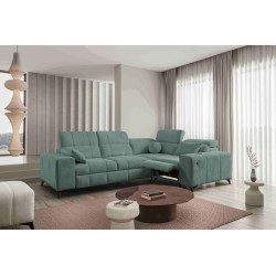 Ballagio II Mix Corner Sofa with Sleeping and Relaxation Function | Best Quality Woven Fabric, Spring 1116