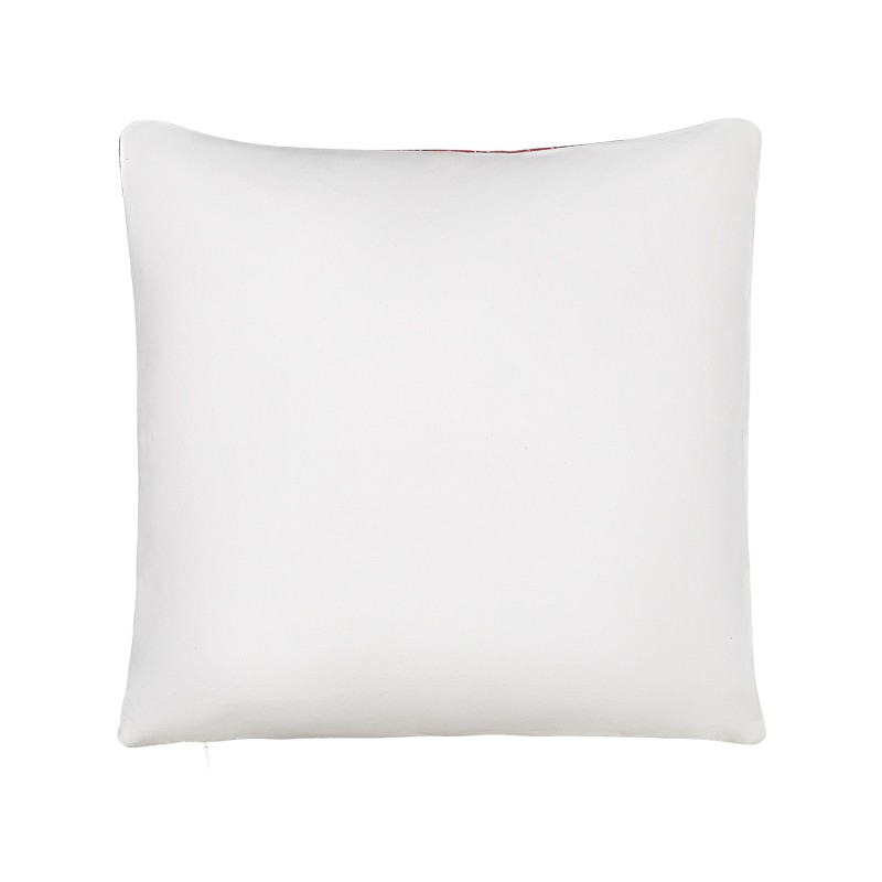 Zestaw 2 poduszek dekoracyjnych ROBBIE 45 x 45 cm Czerwony Wzór świąteczny Zestaw 2 poduszek dekoracyjnych ROBBIE 45 x 45 cm Czerwony Wzór świąteczny