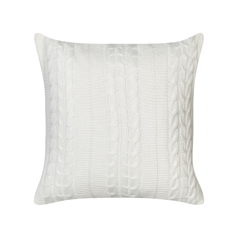 Zestaw 2 poduszek dekoracyjnych CADETIA Bawełna 45 x 45 cm Biały Jednolity Zestaw 2 poduszek dekoracyjnych CADETIA Bawełna 45 x 45 cm Biały Jednolity