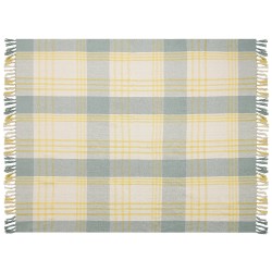 Koc BETALI Bawełna 125 x 150 cm Żółty Koc BETALI Bawełna 125 x 150 cm Żółty