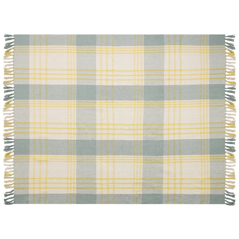 Koc BETALI Bawełna 125 x 150 cm Żółty Koc BETALI Bawełna 125 x 150 cm Żółty