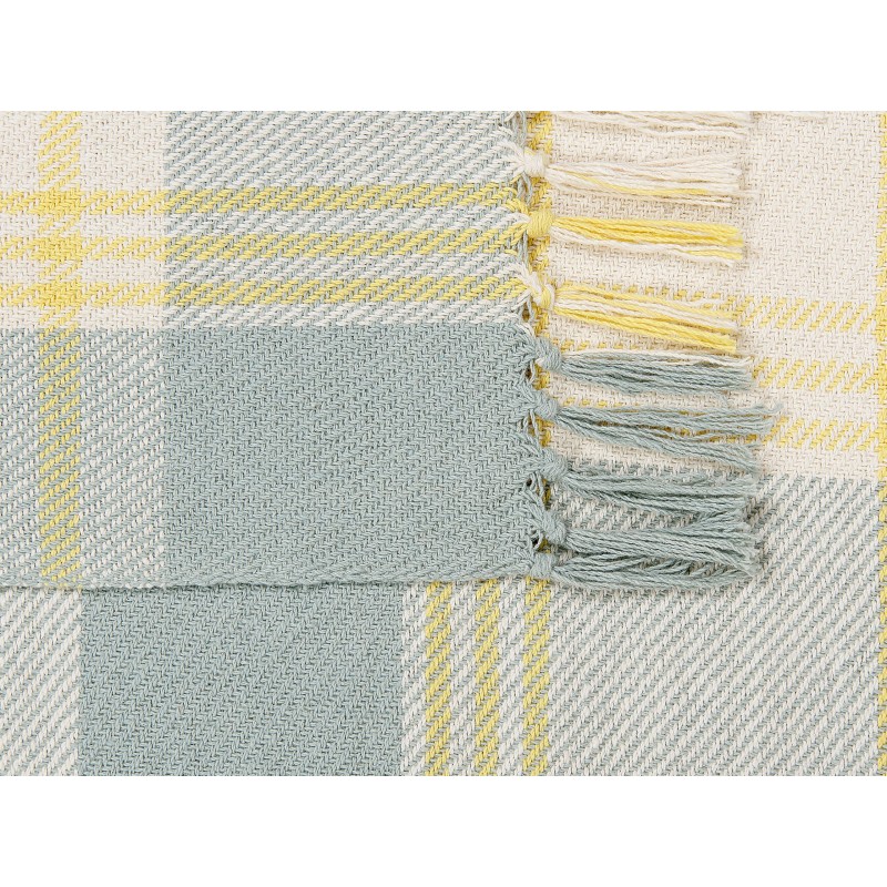 Koc BETALI Bawełna 125 x 150 cm Żółty Koc BETALI Bawełna 125 x 150 cm Żółty