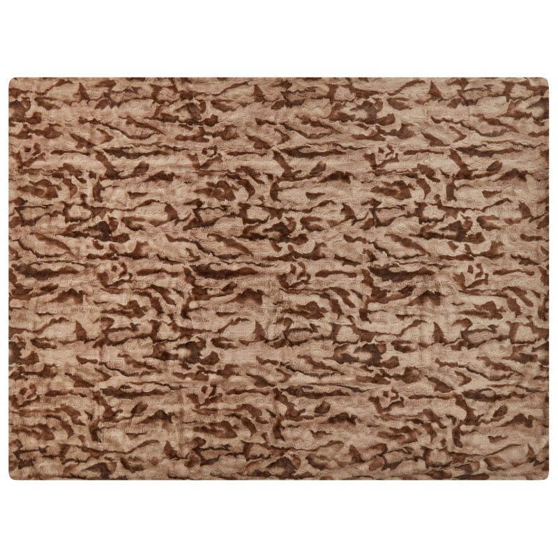 Koc BAKIRA Sztuczne futro 150 x 200 cm Brązowy Koc BAKIRA Sztuczne futro 150 x 200 cm Brązowy