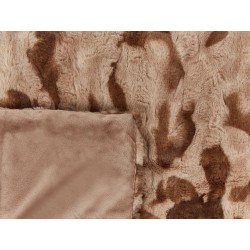 Koc BAKIRA Sztuczne futro 150 x 200 cm Brązowy Koc BAKIRA Sztuczne futro 150 x 200 cm Brązowy