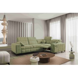 Ballagio II Mix Corner Sofa with Sleeping and Relax Function | Best Quality Woven Fabric, Spring 1115