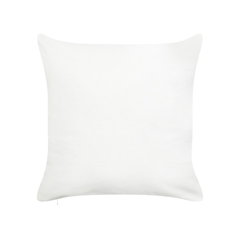 Zestaw 2 poduszek dekoracyjnych PRETZEL Bawełna 45 x 45 cm Biały Wzór świąteczny Zestaw 2 poduszek dekoracyjnych PRETZEL Bawełna 45 x 45 cm Biały Wzór świąteczny