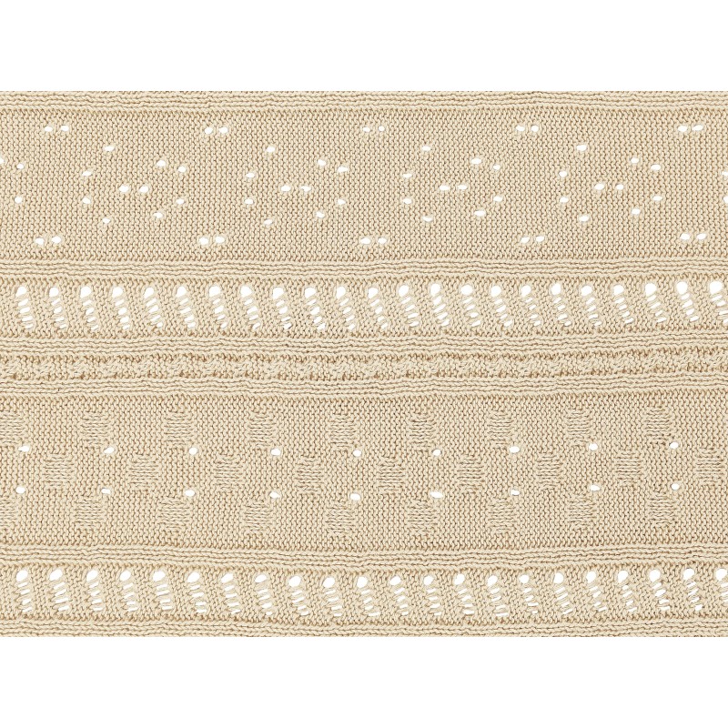 Narzuta na łóżko DAULET Bawełna 150 x 200 cm Beżowy Narzuta na łóżko DAULET Bawełna 150 x 200 cm Beżowy