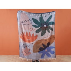 Koc BAIDI 130 x 170 cm Kolorowy Koc BAIDI 130 x 170 cm Kolorowy