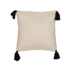 Zestaw 2 poduszek dekoracyjnych DEADNETTLE Bawełna 45 x 45 cm Beżowy Wzór geometryczny Zestaw 2 poduszek dekoracyjnych DEADNETTLE Bawełna 45 x 45 cm Beżowy Wzór geometryczny