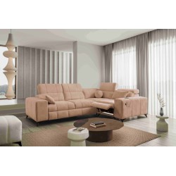 Ballagio II Mix Corner Sofa with Sleeping and Relaxation Function | Best Quality Woven Fabric, Spring 1112