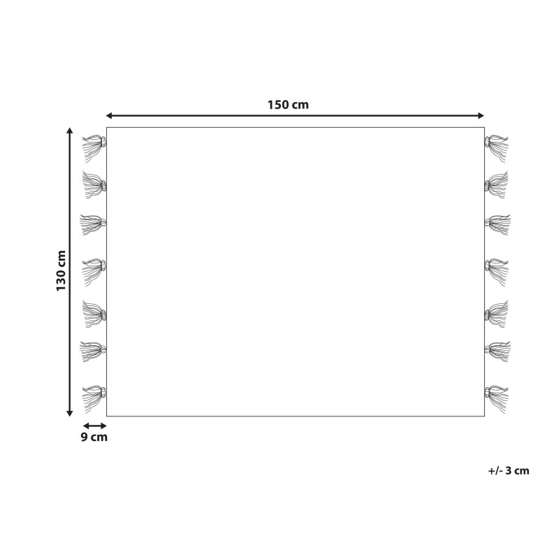Koc SENBUK 130 x 150 cm Kolorowy Koc SENBUK 130 x 150 cm Kolorowy
