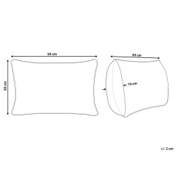 Poduszka dekoracyjna BETULA Bawełna 30 x 50 cm Beżowy Wzór geometryczny Poduszka dekoracyjna BETULA Bawełna 30 x 50 cm Beżowy Wzór geometryczny