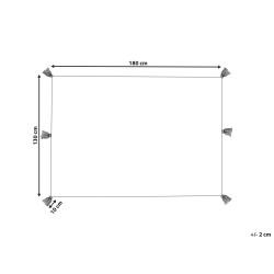 Koc MUNGER Bawełna 130 x 180 cm Beżowy Koc MUNGER Bawełna 130 x 180 cm Beżowy