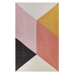 Multicolored cotton rug 140 x 200 cm NIZIP