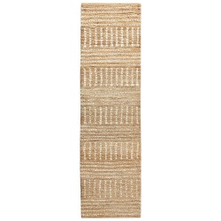 Dywan z juty 80 x 300 cm beżowy KAMBERLI Dywan z juty 80 x 300 cm beżowy KAMBERLI