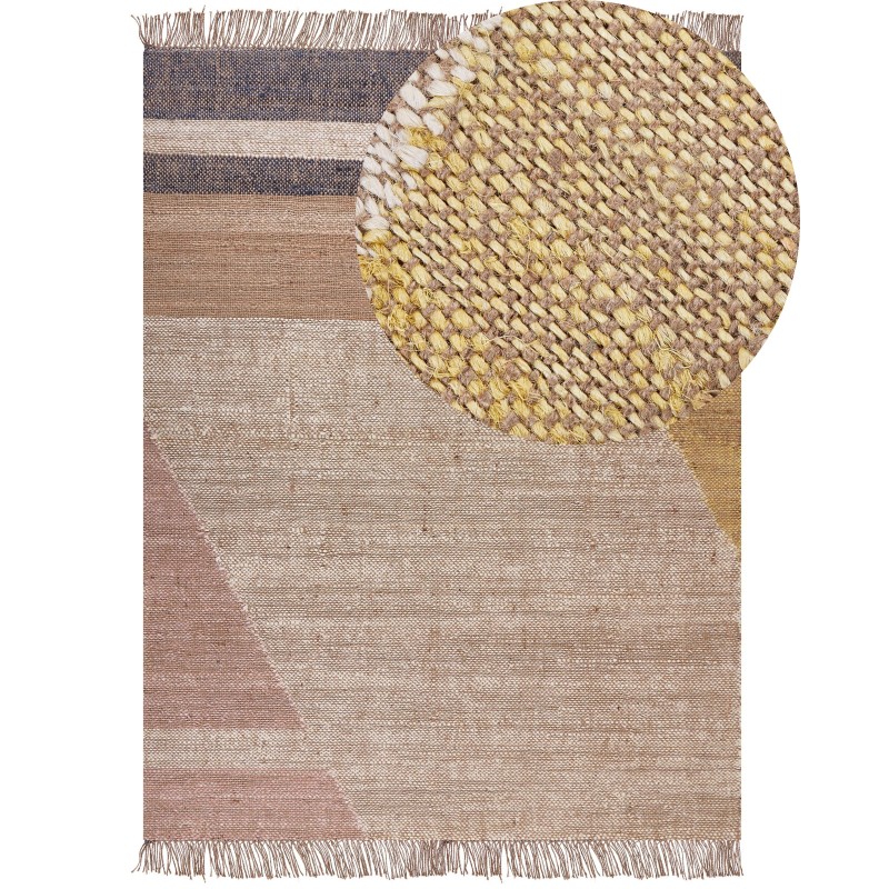 Dywan z juty 160 x 230 cm brązowy SAMLAR Dywan z juty 160 x 230 cm brązowy SAMLAR