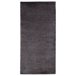 Dywan z wiskozy 80 x 150 cm ciemnoszary GESI II