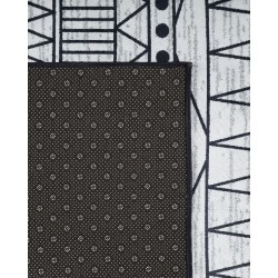 Dywan 140 x 200 cm czarno-szary KEBAN Dywan 140 x 200 cm czarno-szary KEBAN