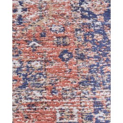 Dywan bawełniany 80 x 300 cm czerwono-niebieski KURIN Dywan bawełniany 80 x 300 cm czerwono-niebieski KURIN