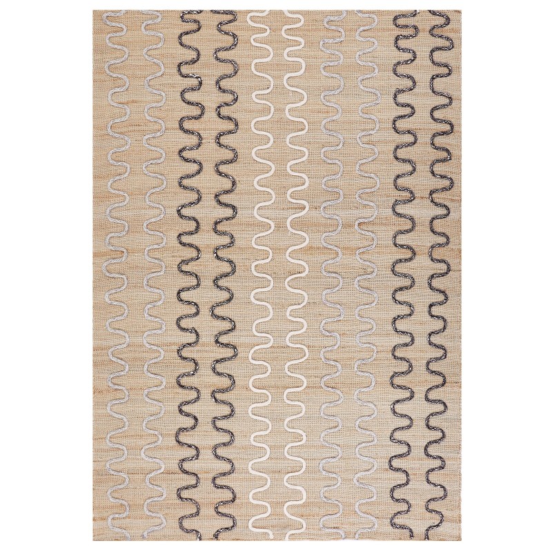 Dywan jutowy 160 x 230 cm beżowy SOGUT Dywan jutowy 160 x 230 cm beżowy SOGUT