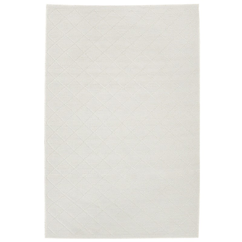 Dywan wełniany 140 x 200 cm złamana biel ELLEK Dywan wełniany 140 x 200 cm złamana biel ELLEK