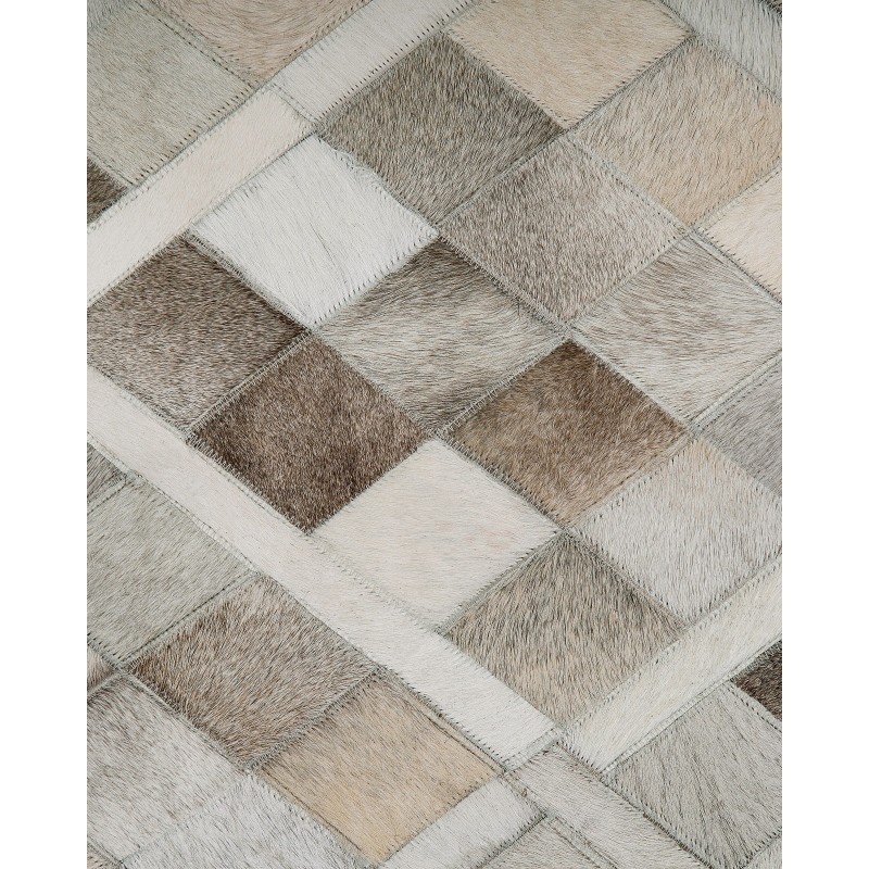 Dywan patchwork skórzany 140 x 200 cm wielokolorowy HIRKA Dywan patchwork skórzany 140 x 200 cm wielokolorowy HIRKA