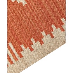 Dywan bawełniany kilim 160 x 230 cm pomarańczowy GAVAR Dywan bawełniany kilim 160 x 230 cm pomarańczowy GAVAR