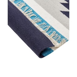 Dywan bawełniany kilim 80 x 300 cm wielokolorowy NORATUS Dywan bawełniany kilim 80 x 300 cm wielokolorowy NORATUS