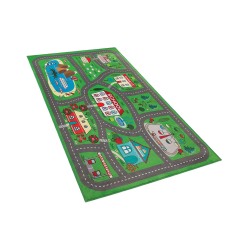Dywan dziecięcy nadruk z miastem 80 x 150 cm TUTAK Dywan dziecięcy nadruk z miastem 80 x 150 cm TUTAK