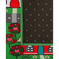 Dywan dziecięcy nadruk z miastem 80 x 150 cm TUTAK Dywan dziecięcy nadruk z miastem 80 x 150 cm TUTAK