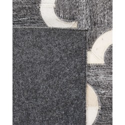 Dywan skórzany 160 x 230 cm szaro-beżowy YEDISU Dywan skórzany 160 x 230 cm szaro-beżowy YEDISU