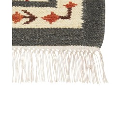 Dywan wełniany kilim 80 x 300 cm wielokolorowy GHUKASAVAN Dywan wełniany kilim 80 x 300 cm wielokolorowy GHUKASAVAN