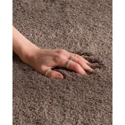 Dywan shaggy 80 x 150 cm brązowy EVREN Dywan shaggy 80 x 150 cm brązowy EVREN