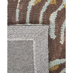 Dywan wełniany z motywem roślinnym 80 x 150 cm VIZE Dywan wełniany z motywem roślinnym 80 x 150 cm VIZE