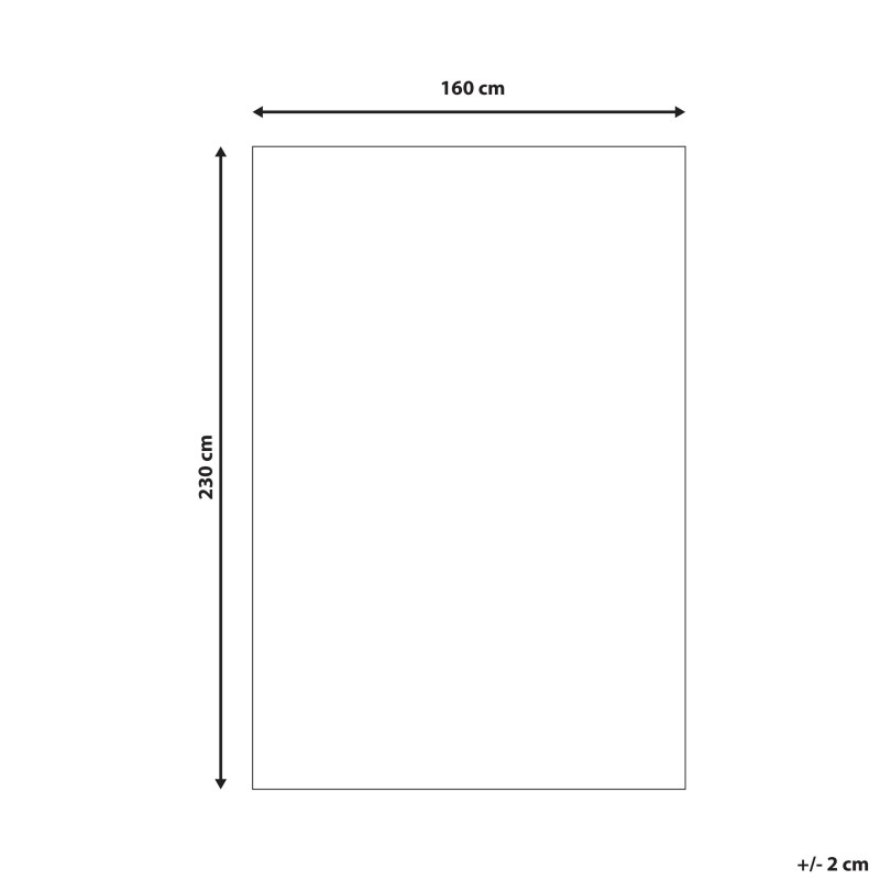 Dywan 160 x 230 cm beżowo-czarny MUTKI Dywan 160 x 230 cm beżowo-czarny MUTKI