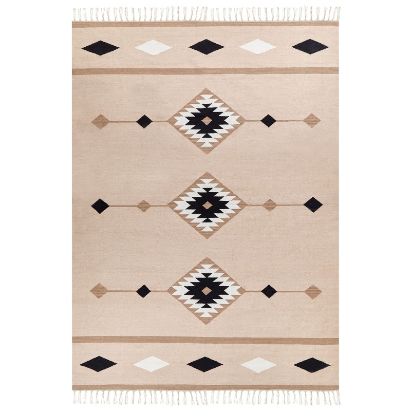 Dywan bawełniany kilim 200 x 300 cm wielokolorowy BERDIK Dywan bawełniany kilim 200 x 300 cm wielokolorowy BERDIK