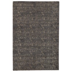 Dywan z wiskozy 140 x 200 cm szaro-złoty ESEL Dywan z wiskozy 140 x 200 cm szaro-złoty ESEL