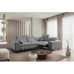 Ballagio II Mix Corner Sofa with Sleeping and Relax Function | Best Quality Woven Fabric, Spring 1101