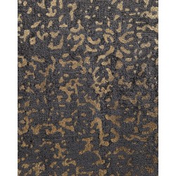 Dywan z wiskozy 140 x 200 cm szaro-złoty ESEL Dywan z wiskozy 140 x 200 cm szaro-złoty ESEL