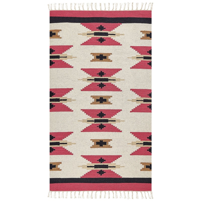 Dywan bawełniany kilim 80 x 150 cm wielokolorowy GARNI Dywan bawełniany kilim 80 x 150 cm wielokolorowy GARNI