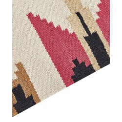 Dywan bawełniany kilim 80 x 150 cm wielokolorowy GARNI Dywan bawełniany kilim 80 x 150 cm wielokolorowy GARNI