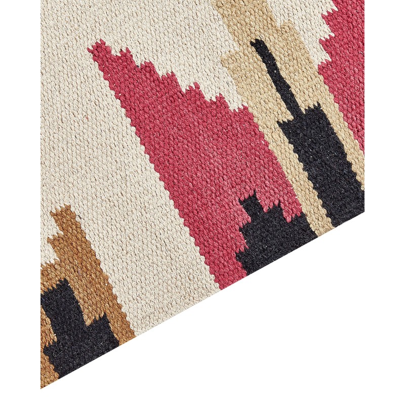 Dywan bawełniany kilim 80 x 150 cm wielokolorowy GARNI Dywan bawełniany kilim 80 x 150 cm wielokolorowy GARNI