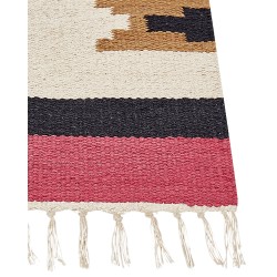 Dywan bawełniany kilim 80 x 150 cm wielokolorowy GARNI Dywan bawełniany kilim 80 x 150 cm wielokolorowy GARNI
