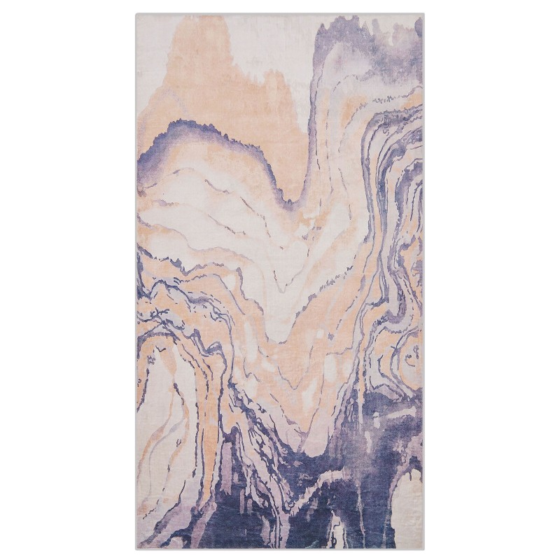 Dywan 80 x 150 cm beżowo-szary GEBZE Dywan 80 x 150 cm beżowo-szary GEBZE