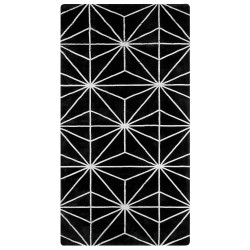 Dywan z wiskozy 80 x 150 cm czarny SIBEL Dywan z wiskozy 80 x 150 cm czarny SIBEL