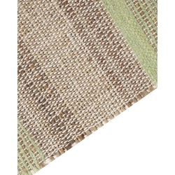 Dywan z juty 80 x 300 cm beżowo-zielony TALPUR Dywan z juty 80 x 300 cm beżowo-zielony TALPUR