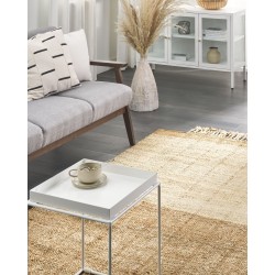 Dywan z juty 160 x 230 cm beżowy KARKIN Dywan z juty 160 x 230 cm beżowy KARKIN
